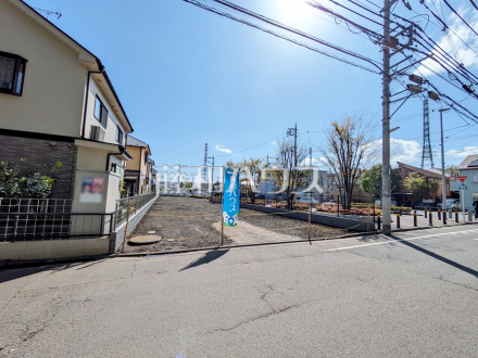 接道状況および現場風景　【小平市上水新町１丁目】／撮影日2025/04/14