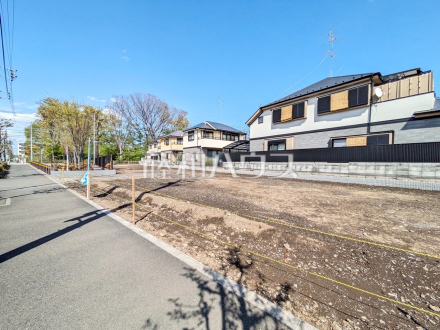 4号地　接道状況および現場風景　【小平市上水新町１丁目】／撮影日2025/04/14