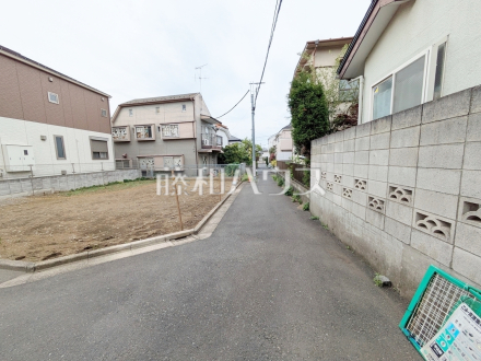 接道状況および現場風景　【杉並区宮前２丁目】／撮影日2025/04/20