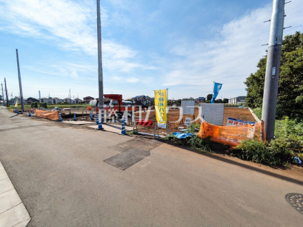 現場風景【東久留米市下里１丁目】 建物のプレゼンをさせていただきますので、実際の完成イメージを思い描いていただくことができます。お気軽にお問合せ下さい。 ／撮影日2025/06/30