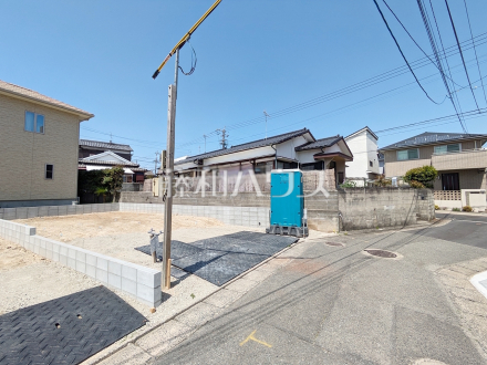 1号棟　接道状況および現場風景　【福岡市城南区別府６丁目】／撮影日2025/04/18