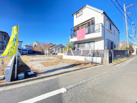 接道状況および現場風景　【東村山市栄町１丁目】　建築会社を自由にセレクトできる土地分譲で理想の暮らしを叶えて下さい。／撮影日2024/12/09