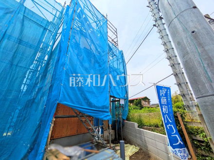 ≪1号棟　外観≫まだまだ建築中ですが、ぜひ現地をご覧になりませんか？ 【府中市小柳町４丁目】／撮影日2025/06/06