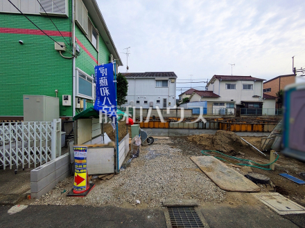 ≪2号棟　外観≫まだまだ建築中ですが、ぜひ現地をご覧になりませんか？基礎・上棟の状態は建築中にしかご覧になれません！ 【府中市小柳町４丁目】／撮影日2025/05/16