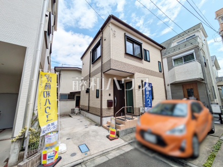 ≪外観≫南道路で日当たり良好◎大通りから離れた場所にございますので、静かな環境となります。【調布市多摩川３丁目】／撮影日2025/06/01