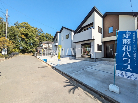 接道状況および現場風景　【立川市砂川町６丁目】／撮影日2025/11/07