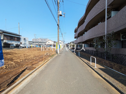 接道状況および現場風景　【練馬区石神井台３丁目】／撮影日2025/03/23