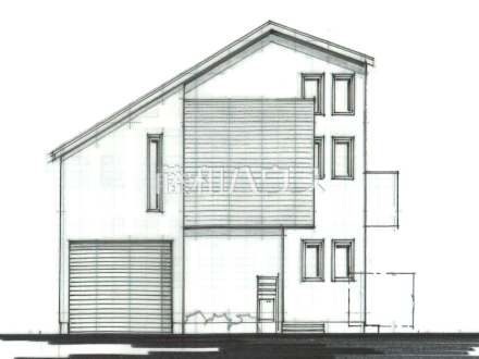 建物プラン例（パース・外観）　1F：53.20平米　2F：73.07平米　建物面積：126.27平米　建物価格：3300万円(税込み)　【三鷹市上連雀２丁目】　
[参考プラン] 
建物価格：3,300万円（税込）　建物面積：126.27m&sup2;