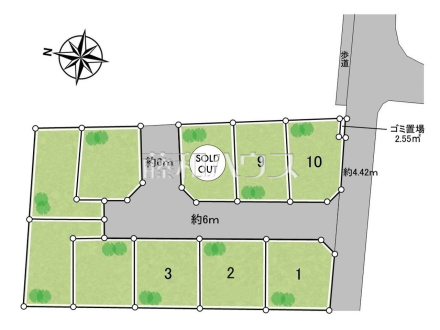 全体区画図　【練馬区西大泉４丁目】