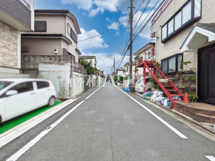 接道状況および現場風景　【練馬区大泉町２丁目】／撮影日2025/07/12