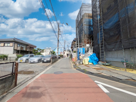 接道状況および現場風景　【練馬区大泉町２丁目】／撮影日2025/06/16