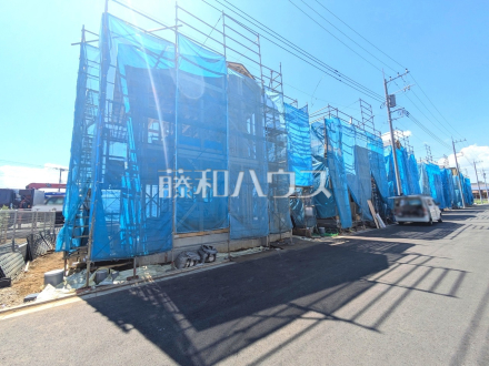 開発総面積4000平米の大型開発現場！所沢・新所沢街道沿いには商業施設が点在しており生活利便性良好です♪【東村山市青葉町１丁目】現場風景／撮影日2025/07/26