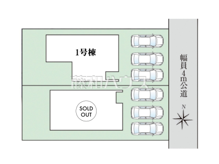 全体区画図　【春日井市気噴町５丁目】