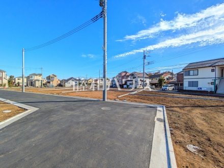 接道状況および現場風景　【立川市砂川町４丁目】／撮影日2025/11/21