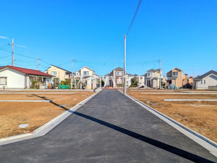 接道状況および現場風景　【立川市砂川町４丁目】／撮影日2025/11/21