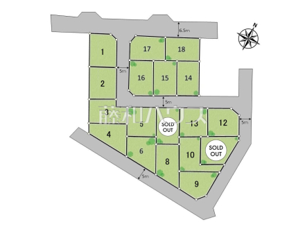 全体区画図　【立川市砂川町４丁目】
