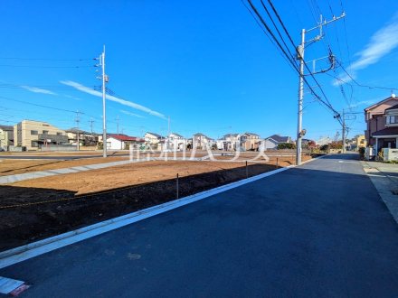 接道状況および現場風景　【立川市砂川町４丁目】／撮影日2025/11/21