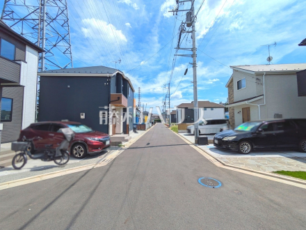 接道状況および現場風景　【小平市小川町１丁目】／撮影日2025/07/27