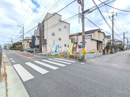 接道状況および現場風景　【西東京市芝久保町２丁目】／撮影日2025/09/15