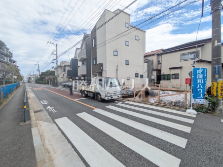 接道状況および現場風景　【西東京市芝久保町２丁目】／撮影日2025/09/29