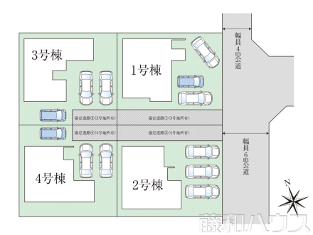 全体区画図　【小牧市中央３丁目】