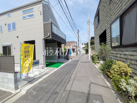 接道状況および現場風景　【杉並区和田２丁目】／撮影日2025/09/22