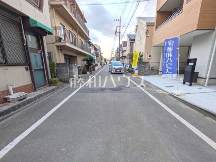 接道状況および現場風景　【府中市府中町３丁目】／撮影日2025/11/14