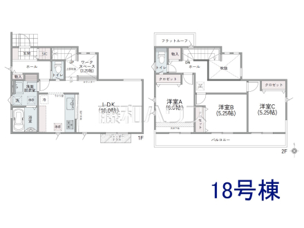 18号棟　間取図　【武蔵村山市大南１丁目】