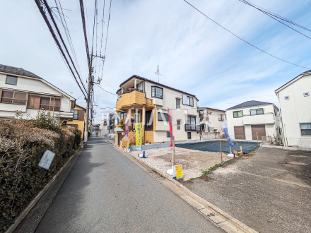 接道状況および現場風景　【練馬区大泉学園町５丁目】／撮影日2026/02/27