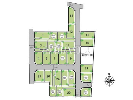 全体区画図　【三鷹市大沢２丁目】