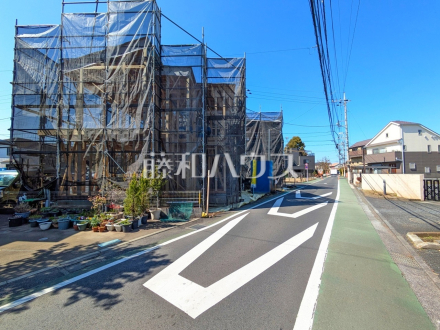 接道状況および現場風景　【立川市若葉町１丁目】／撮影日2026/03/12