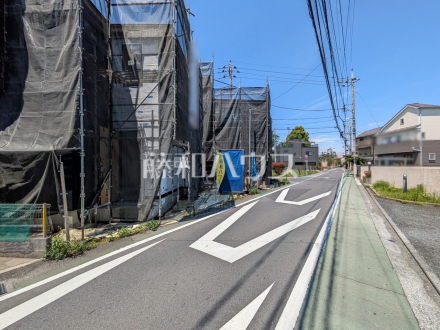 接道状況および現場風景　【立川市若葉町１丁目】／撮影日2026/05/14
