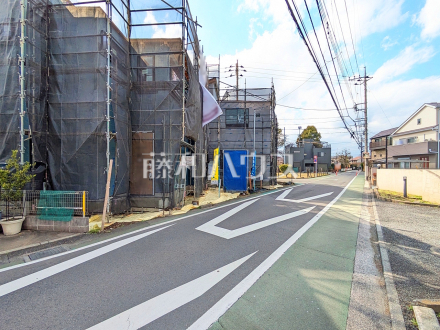 接道状況および現場風景　【立川市若葉町１丁目】／撮影日2026/03/27