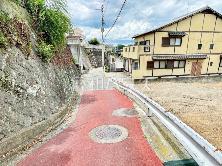 接道状況および現場風景　【福岡市東区香椎駅東１丁目】／撮影日2025/07/12