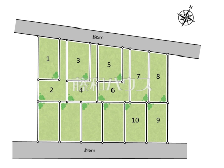 全体区画図　【日野市平山４丁目】住まいの事なら地元で豊富な実績を誇る、地域密着の藤和ハウスへお任せ下さい！