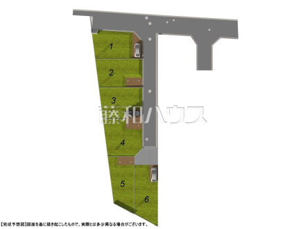 造成完了予想図　【清瀬市竹丘３丁目】