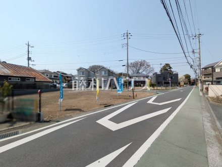 接道状況および現場風景　【立川市若葉町１丁目】／撮影日2025/03/25