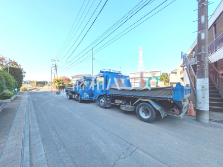 接道状況および現場風景　【日野市日野本町６丁目】／撮影日2025/10/30