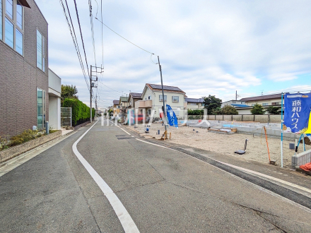 接道状況および現場風景　【国分寺市東戸倉１丁目】／撮影日2025/10/10