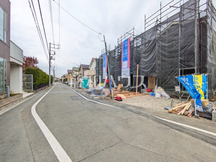 接道状況および現場風景　【国分寺市東戸倉１丁目】／撮影日2025/11/27