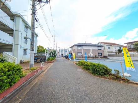 接道状況および現場風景　【立川市柴崎町１丁目】／撮影日2025/11/03