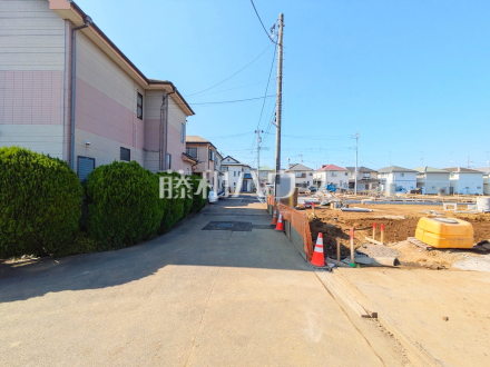 接道状況および現場風景　【立川市若葉町２丁目】／撮影日2025/10/30