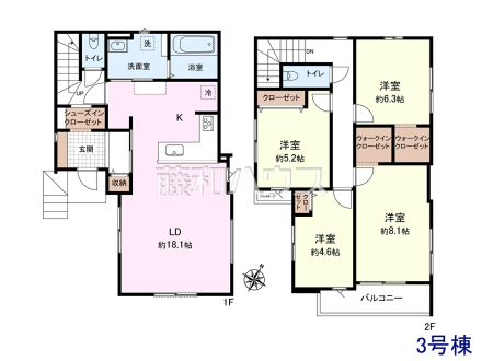 3号棟　間取図　【和光市白子３丁目】／撮影日2025/09/20