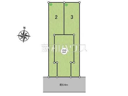 全体区画図　【国立市西２丁目】