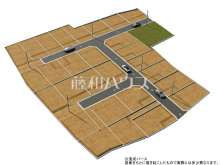 造成完了予想図　【日野市大字上田】これからここに新たな街区が誕生いたします！土地の広さや日当たりの様子など、ぜひ現地をご覧になってみませんか。お気軽にお問い合わせください♪