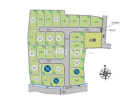 全体区画図　【日野市大字上田】