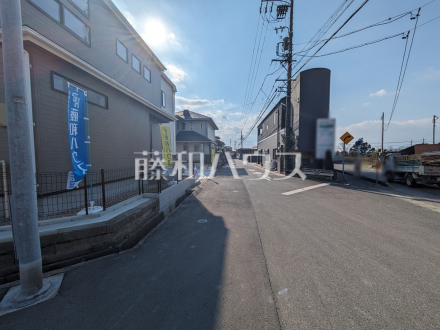 接道状況および現場風景　【春日井市坂下町７丁目】／撮影日2026/01/24