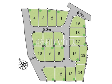 全体区画図　【清瀬市下宿２丁目】 周辺環境はもちろん、日当たりや設備仕様など、実際に行ってみないと分からないことも多くございます。営業担当がご案内いたしますので、お気軽にお問い合わせください。  