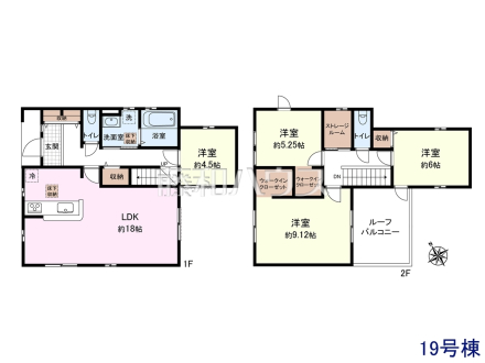 19号棟　間取図　【清瀬市下宿２丁目】