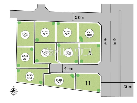全体区画図　【武蔵野市境南町１丁目】